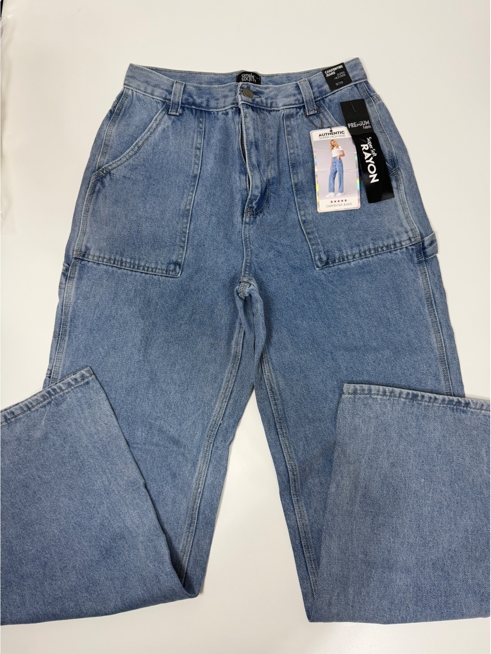 New Simple Society Super High Rise Carpenter Jeans Size 9/29